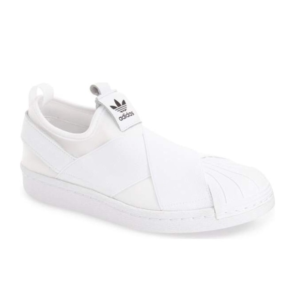 adidas superstar scivolare sulle scarpe da ginnastica in bianco poshmark adidas superstar scivolare sulle scarpe da ginnastica in bianco poshmark